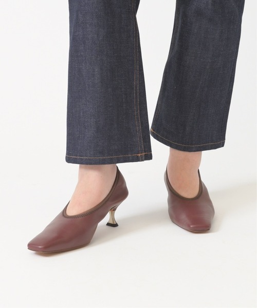 LE TALON（ルタロン）の「TAEKO HIGASHIHARA×GRISE 5.5レザーギャザーパンプス◆（パンプス・レディース・ブラック/アイボリー/ボルドー・23cm/24cm/22.5cm/24.5cm/23.5cm/25cm/22cm）」の7枚目の写真