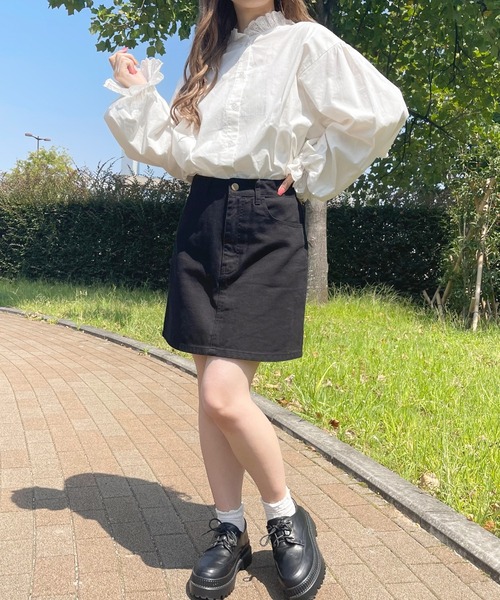 apres jour（アプレジュール）の「コットンレースフリルブラウス【ZOZOTOWN限定アイテム】（シャツ/ブラウス・レディース・オフホワイト・フリー/X-LARGE）」の10枚目の写真