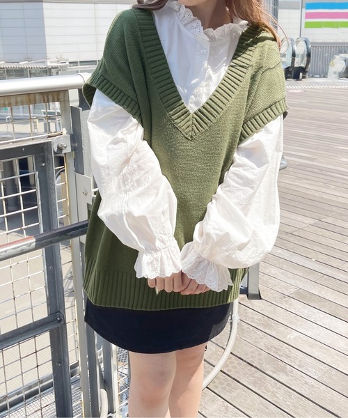 apres jour（アプレジュール）の「コットンレースフリルブラウス【ZOZOTOWN限定アイテム】（シャツ/ブラウス・レディース・オフホワイト・フリー/X-LARGE）」の12枚目の写真