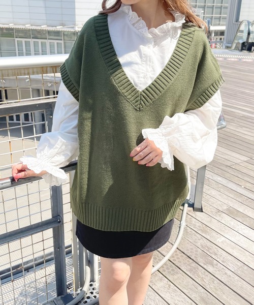 apres jour（アプレジュール）の「コットンレースフリルブラウス【ZOZOTOWN限定アイテム】（シャツ/ブラウス・レディース・オフホワイト・フリー/X-LARGE）」の13枚目の写真