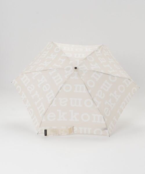 marimekko（マリメッコ）の「LOGO / MINI MANUAL UMBRELLA（折りたたみ傘・レディース・ベージュ・FREE）」の3枚目の写真