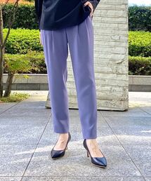 INDIVI | 【春カラー/日本製/褒められパンツ/洗える】STYLE UP PANTS タックテーパード(その他パンツ)