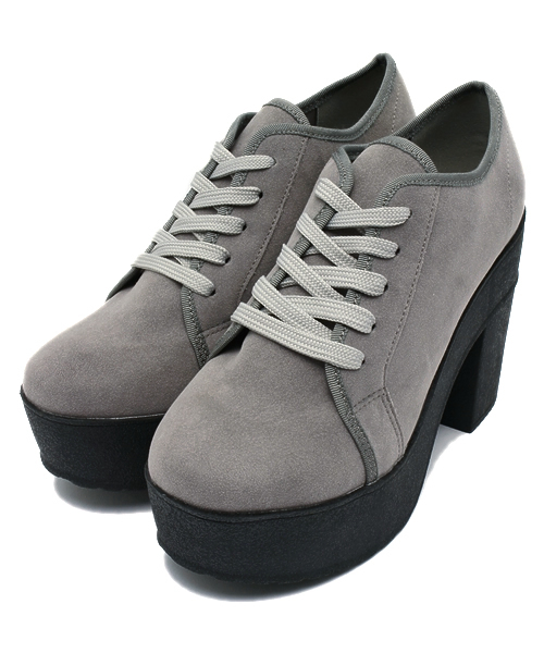 mystic（ミスティック）の「厚底紐パンプス（パンプス・レディース・ブラック/グレー/ネイビー・36/37/38）」の2枚目の写真