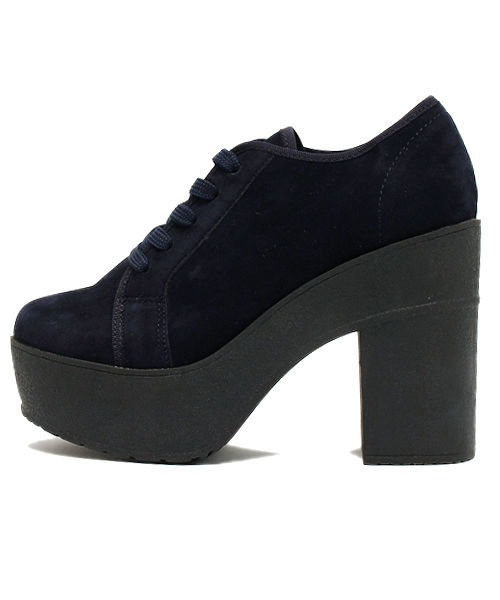 mystic（ミスティック）の「厚底紐パンプス（パンプス・レディース・ブラック/グレー/ネイビー・36/37/38）」の4枚目の写真