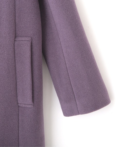 JILL by JILL STUART（ジルバイジルスチュアート）の「◇《WEB限定商品》フロッシーモッサダッフルコート（ダッフルコート・レディース・ブラウン/ネイビー・MEDIUM/SMALL）」の8枚目の写真