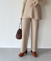 y/m by misato | ジオメトリックパターンジャガードパンツ(その他パンツ)