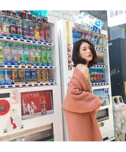 Ritzy(リッツィー)の「大人シルエット ゆる感 ロング丈 カーディガン(カーディガン/ボレロ・レディース・オフホワイト/モカ/コーラルピンク・FREE)」の16枚目の写真