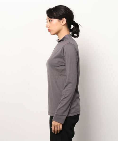 NAVY(ネイビー)の「NAVY ネイビー ハイネックリングロングスリーブTシャツ(Tシャツ/カットソー・レディース・ピンク/ホワイト/グリーン/グレー/ブラック・L/M)」の21枚目の写真