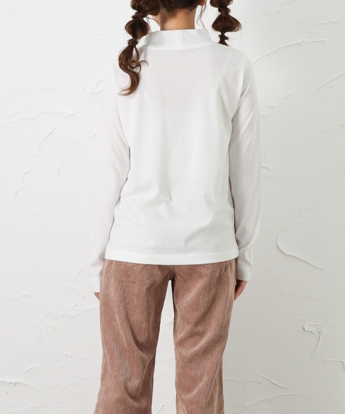 NAVY(ネイビー)の「NAVY ネイビー ハイネックリングロングスリーブTシャツ(Tシャツ/カットソー・レディース・ピンク/ホワイト/グリーン/グレー/ブラック・L/M)」の11枚目の写真