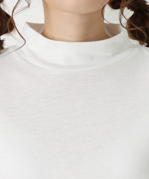 NAVY(ネイビー)の「NAVY ネイビー ハイネックリングロングスリーブTシャツ(Tシャツ/カットソー・レディース・ピンク/ホワイト/グリーン/グレー/ブラック・L/M)」の12枚目の写真
