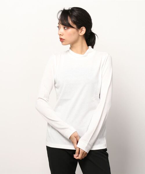 NAVY(ネイビー)の「NAVY ネイビー ハイネックリングロングスリーブTシャツ(Tシャツ/カットソー・レディース・ピンク/ホワイト/グリーン/グレー/ブラック・L/M)」の16枚目の写真