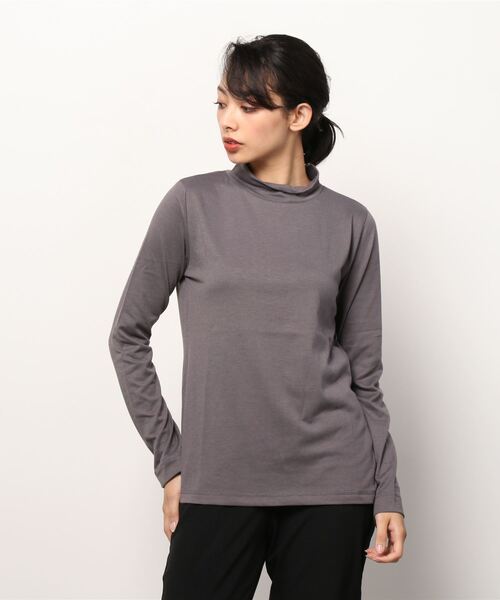 NAVY(ネイビー)の「NAVY ネイビー ハイネックリングロングスリーブTシャツ(Tシャツ/カットソー・レディース・ピンク/ホワイト/グリーン/グレー/ブラック・L/M)」の17枚目の写真