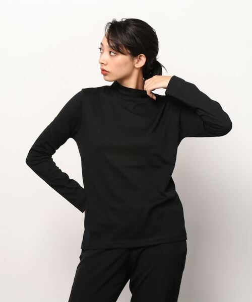 NAVY(ネイビー)の「NAVY ネイビー ハイネックリングロングスリーブTシャツ(Tシャツ/カットソー・レディース・ピンク/ホワイト/グリーン/グレー/ブラック・L/M)」の18枚目の写真