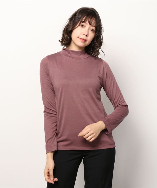 NAVY(ネイビー)の「NAVY ネイビー ハイネックリングロングスリーブTシャツ(Tシャツ/カットソー・レディース・ピンク/ホワイト/グリーン/グレー/ブラック・L/M)」の19枚目の写真