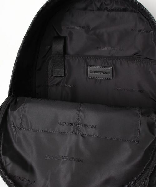 EMPORIO ARMANI（エンポリオアルマーニ）の「【エンポリオ アルマーニ】EMPORIO ARMANI モノグラム バックパック（バックパック/リュック・メンズ・ブラック系その他・FREE）」の4枚目の写真