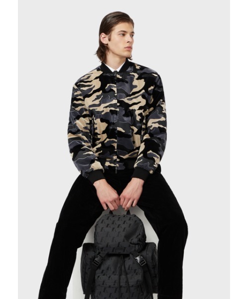 EMPORIO ARMANI（エンポリオアルマーニ）の「【エンポリオ アルマーニ】EMPORIO ARMANI モノグラム バックパック（バックパック/リュック・メンズ・ブラック系その他・FREE）」の5枚目の写真