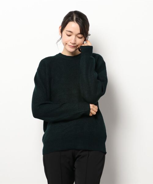 KOBE LETTUCE（コウベレタス）の「選べるタイプユニセックス起毛ニットトップス（ニット/セーター・レディース・ベージュ系その他/モスグリーン/ベージュ系その他2/ブルー系その他/ベージュ系その他3/ベージュ系その他4/グリーン系その他/ブルー系その他2・1/2）」の12枚目の写真