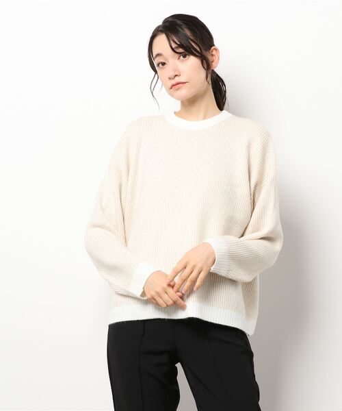 KOBE LETTUCE（コウベレタス）の「選べるタイプユニセックス起毛ニットトップス（ニット/セーター・レディース・ベージュ系その他/モスグリーン/ベージュ系その他2/ブルー系その他/ベージュ系その他3/ベージュ系その他4/グリーン系その他/ブルー系その他2・1/2）」の20枚目の写真