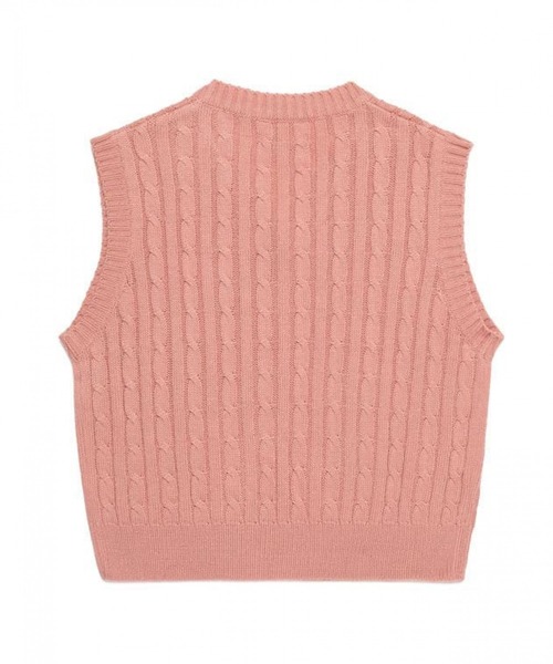 CLOTTY(クロッティ)の「CLOTTY/CC CABLE VEST 2229515(ベスト・レディース・ベージュ/グレー/ピンク・FREE)」の6枚目の写真