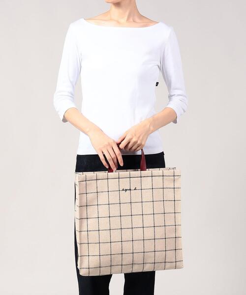 agnes b.(アニエスベー)の「トートバッグ (RAX04-01)(トートバッグ・レディース・ホワイト系その他・FREE)」の6枚目の写真