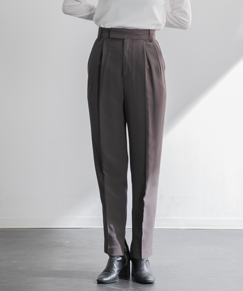 AMERICAN RAG CIE（アメリカンラグシー）の「ダブルクロステーパードパンツ（その他パンツ・レディース・チャコールグレー/レッド/イエロー・38/36）」の2枚目の写真