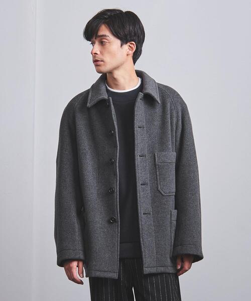 District(ディストリクト)の「<District (ディストリクト) > フランネル ラグラン ハーフコート(カバーオール・メンズ・グレー・S/M/L/XL)」の1枚目の写真