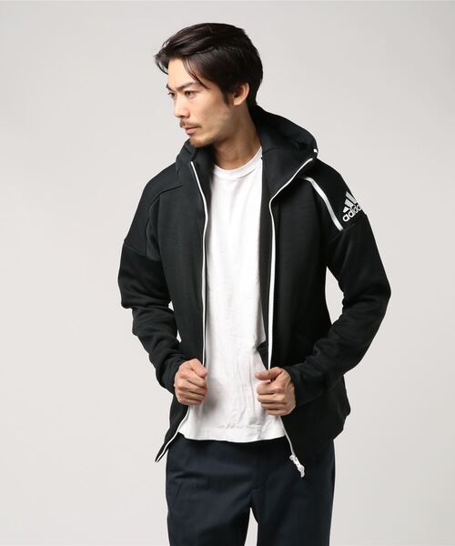 セール ブランド古着 ジップアップパーカー パーカー Adidas アディダス のファッション通販 Zozoused