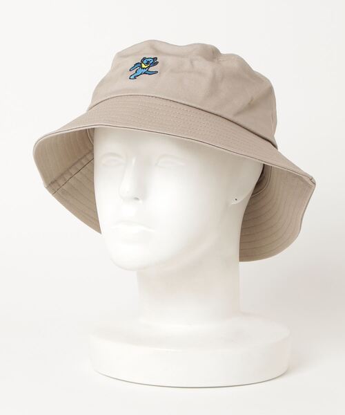 Grateful Dead(グレイトフルデッド)の「【GRATEFULDEAD/グレートフルデッド】BEAR BUCKET HAT/バケットハット(ハット・メンズ・ブラック/ベージュ/ネイビー・FREE)」の1枚目の写真