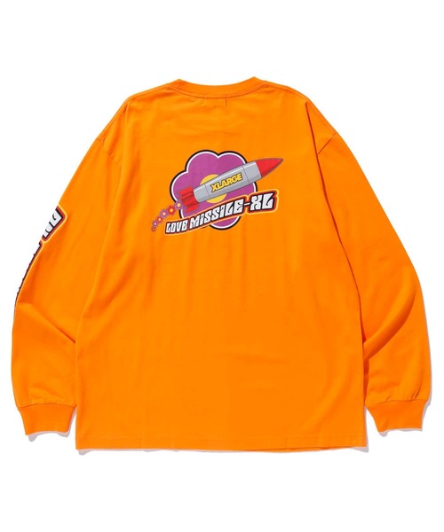 XLARGE（エクストララージ）の「LOVE MISSILE L/S TEE（Tシャツ/カットソー・メンズ・ブラック/オレンジ/ホワイト・M/S/XL/L）」の8枚目の写真
