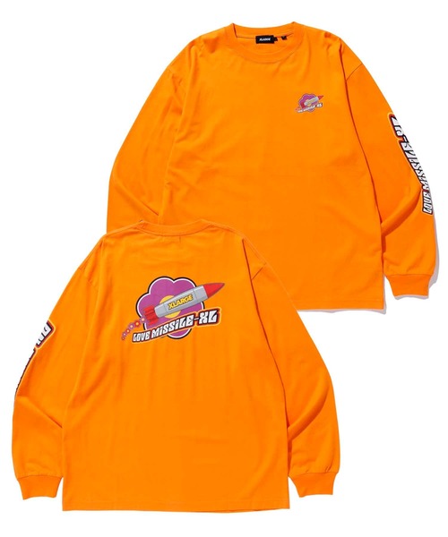XLARGE（エクストララージ）の「LOVE MISSILE L/S TEE（Tシャツ/カットソー・メンズ・ブラック/オレンジ/ホワイト・M/S/XL/L）」の19枚目の写真