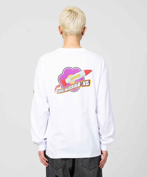 XLARGE（エクストララージ）の「LOVE MISSILE L/S TEE（Tシャツ/カットソー・メンズ・ブラック/オレンジ/ホワイト・M/S/XL/L）」の4枚目の写真