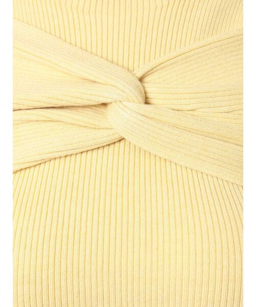 MERCURYDUO（マーキュリーデュオ）の「2WAYレイヤード風ツイストリブニット（ニット/セーター・レディース・ブラック/オフホワイト/イエロー・FREE）」の17枚目の写真