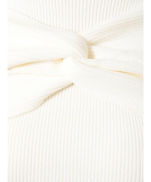 MERCURYDUO（マーキュリーデュオ）の「2WAYレイヤード風ツイストリブニット（ニット/セーター・レディース・ブラック/オフホワイト/イエロー・FREE）」の18枚目の写真