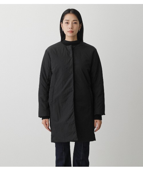 AZUL by moussy（アズールバイマウジー）の「STITCHLESS PADDED COAT/ストレッチパディッドコート（その他アウター・レディース・ライトベージュ/ブラック・SMALL/MEDIUM）」の9枚目の写真