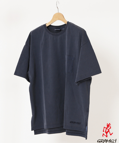 Gramicci(グラミチ)の「【GRAMICCI / グラミチ】別注 DYED バギー Tシャツ(Tシャツ/カットソー・メンズ・カーキ/ホワイト/ネイビー/ブラック・LARGE/SMALL/MEDIUM)」の1枚目の写真