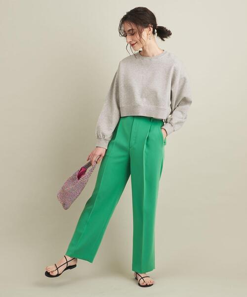 BEAUTY&YOUTH UNITED ARROWS（ビューティーアンドユースユナイテッドアローズ）の「BY ショートワイド裏毛スウェットプルオーバー ∴◆（スウェット・レディース・グレー/ピンク/コバルトブルー・FREE）」の11枚目の写真