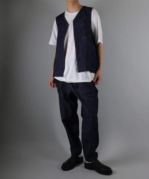 NUMBER (N)INE(ナンバーナイン)の「DENIM VEST(ベスト・メンズ・インディゴブルー・3/4)」の11枚目の写真