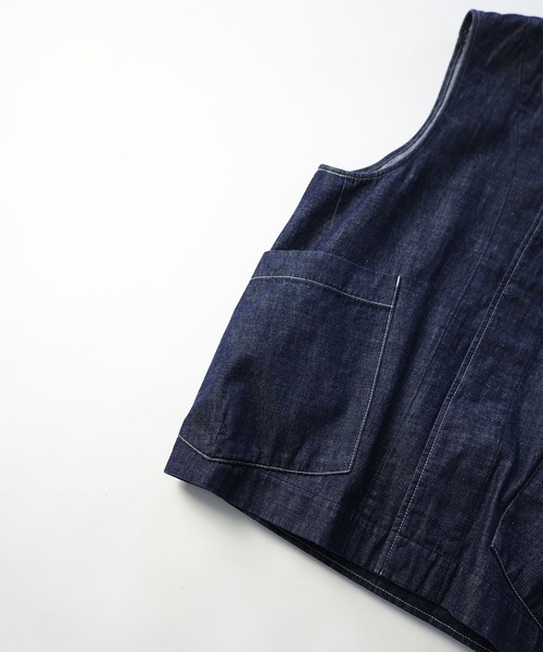 NUMBER (N)INE(ナンバーナイン)の「DENIM VEST(ベスト・メンズ・インディゴブルー・3/4)」の18枚目の写真
