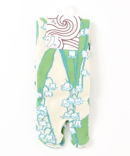 カヤ（カヤ）の「【カヤ】足袋型くつ下23～25cm 鈴蘭（ソックス/靴下・レディース・グリーン系その他・FREE）」の2枚目の写真