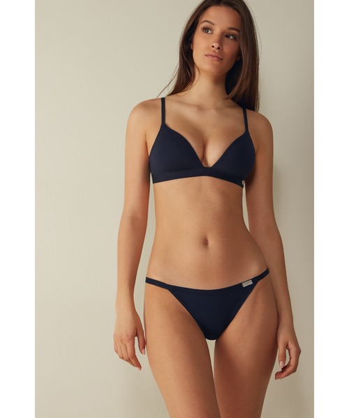 Intimissimi(インティミッシミ)の「Tiziana コットン トライアングルブラ 【ノンワイヤー 蒸れにくい ナチュラル 盛らない】(ブラジャー・レディース・ブラック/ベージュ/ブルー/ヘザーグレー/サンドベージュ/ホワイト/ヘザーチャコール・70B/70C/75B/75C/80B/85B/80C)」の16枚目の写真