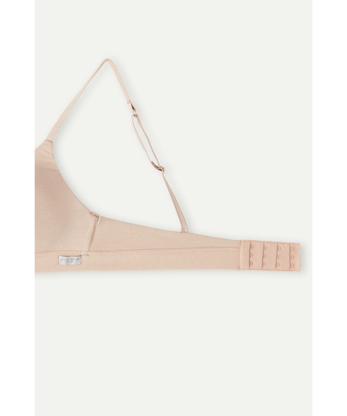 Intimissimi（インティミッシミ）の「Tiziana コットン トライアングルブラ 【ノンワイヤー 蒸れにくい ナチュラル 盛らない】（ブラジャー・レディース・ブラック/ベージュ/ブルー/ヘザーグレー/サンドベージュ/ホワイト/ヘザーチャコール・70B/70C/75B/75C/80B/85B/80C）」の10枚目の写真