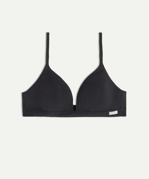 Intimissimi(インティミッシミ)の「Tiziana コットン トライアングルブラ 【ノンワイヤー 蒸れにくい ナチュラル 盛らない】(ブラジャー・レディース・ブラック/ベージュ/ブルー/ヘザーグレー/サンドベージュ/ホワイト/ヘザーチャコール・70B/70C/75B/75C/80B/85B/80C)」の14枚目の写真