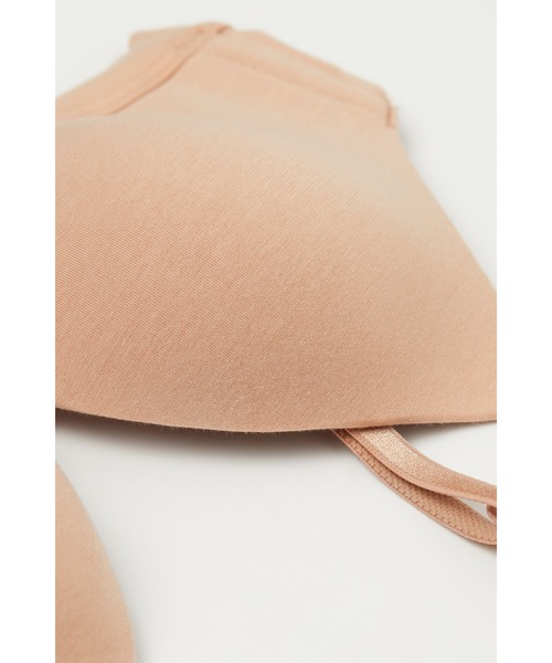 Intimissimi（インティミッシミ）の「Tiziana コットン トライアングルブラ 【ノンワイヤー 蒸れにくい ナチュラル 盛らない】（ブラジャー・レディース・ブラック/ベージュ/ブルー/ヘザーグレー/サンドベージュ/ホワイト/ヘザーチャコール・70B/70C/75B/75C/80B/85B/80C）」の11枚目の写真