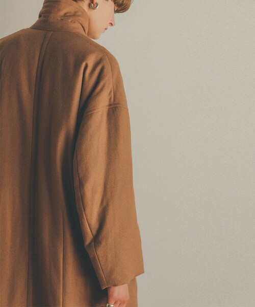 CLANE(クラネ)の「【CLANE/クラネ】ウールダウンロングコート 11101-0052(ダウンジャケット/コート・レディース・ベージュ/ネイビー・1)」の20枚目の写真