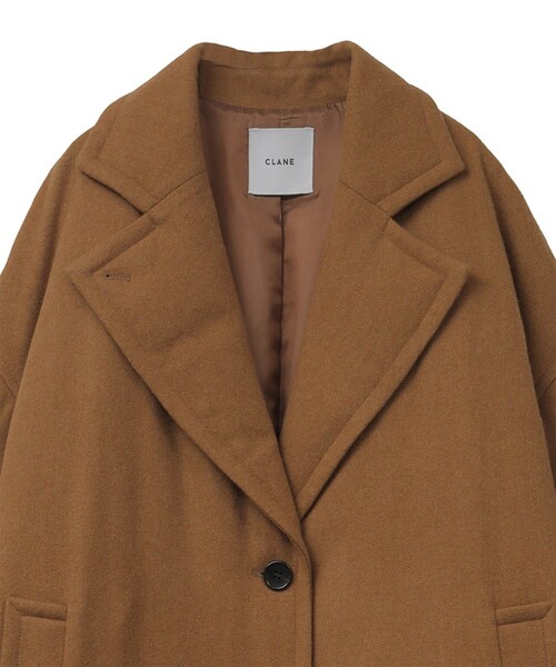 CLANE(クラネ)の「【CLANE/クラネ】ウールダウンロングコート 11101-0052(ダウンジャケット/コート・レディース・ベージュ/ネイビー・1)」の18枚目の写真