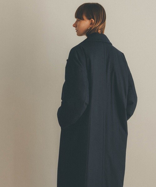 CLANE(クラネ)の「【CLANE/クラネ】ウールダウンロングコート 11101-0052(ダウンジャケット/コート・レディース・ベージュ/ネイビー・1)」の7枚目の写真