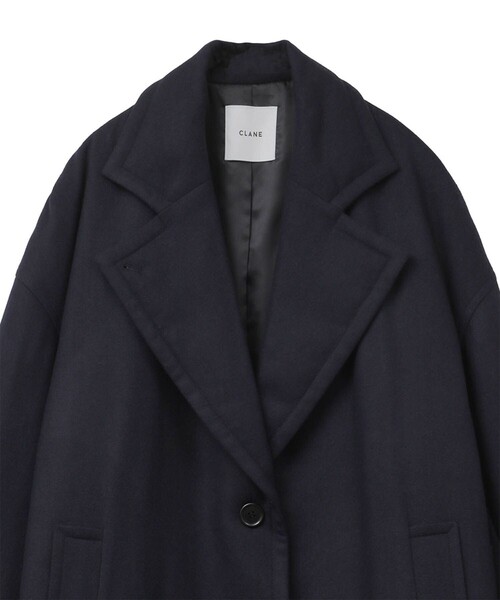 CLANE(クラネ)の「【CLANE/クラネ】ウールダウンロングコート 11101-0052(ダウンジャケット/コート・レディース・ベージュ/ネイビー・1)」の5枚目の写真