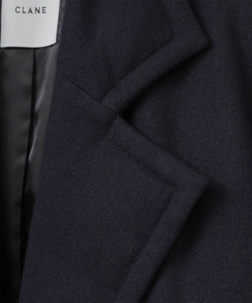 CLANE(クラネ)の「【CLANE/クラネ】ウールダウンロングコート 11101-0052(ダウンジャケット/コート・レディース・ベージュ/ネイビー・1)」の19枚目の写真
