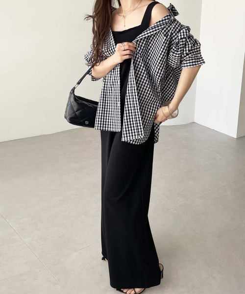 GeeRA(ジーラ)の「【9色/5サイズ展開】オーバーサイズベーシックルーズシャツ(シャツ/ブラウス・レディース・ベージュ/グリーン/ブルー/パープル/ピンク/ブラック/チェック/ホワイト系その他/ブルー系その他/ピンク系その他/ブラック系その他・XX-LARGE/LARGE/SMALL/MEDIUM/X-LARGE)」の15枚目の写真