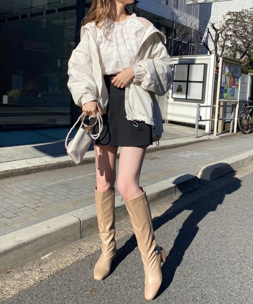 one after another NICE CLAUP（ワンアフターアナザーナイスクラップ）の「ユーティリティマウンテンパーカー（マウンテンパーカー・レディース・アイボリー/ブラック/サックスブルー/ラベンダー・FREE）」の17枚目の写真